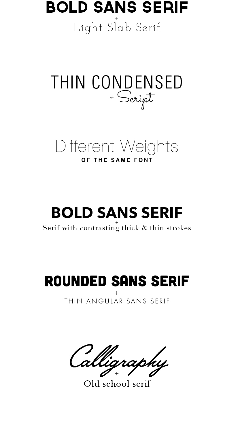 Type Combinations for the Busy Designer - 8ThirtyFour