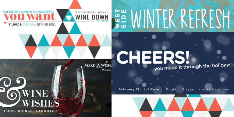 Multiple 616 event posters are displayed together.