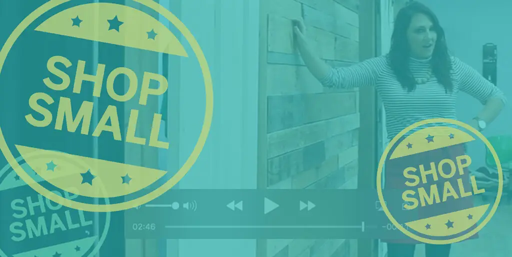 Kim Bode talks about small businesses in the 8THIRTYFOUR office