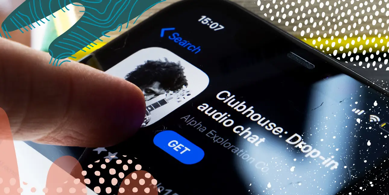 Phone with Clubhouse App