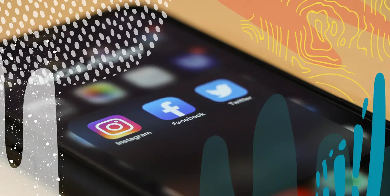 Phone with Social Media Apps