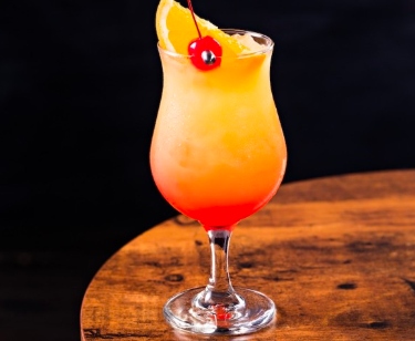 The 8THIRTYFOUR team loves a frosty hurricane cocktail.