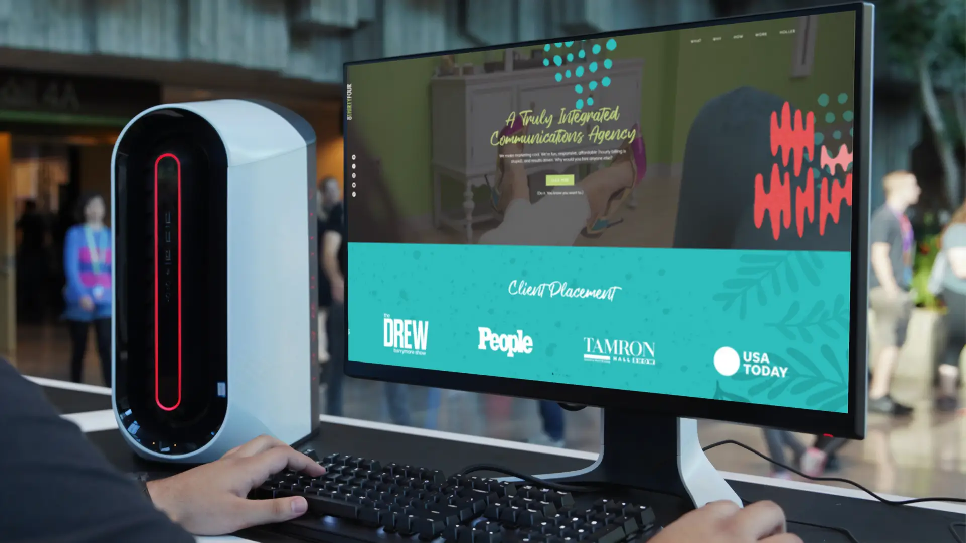 8THIRTYFOUR Why We Love WordPress 2024 Blog A computer screen with 8THIRTYFOUR's website displayed