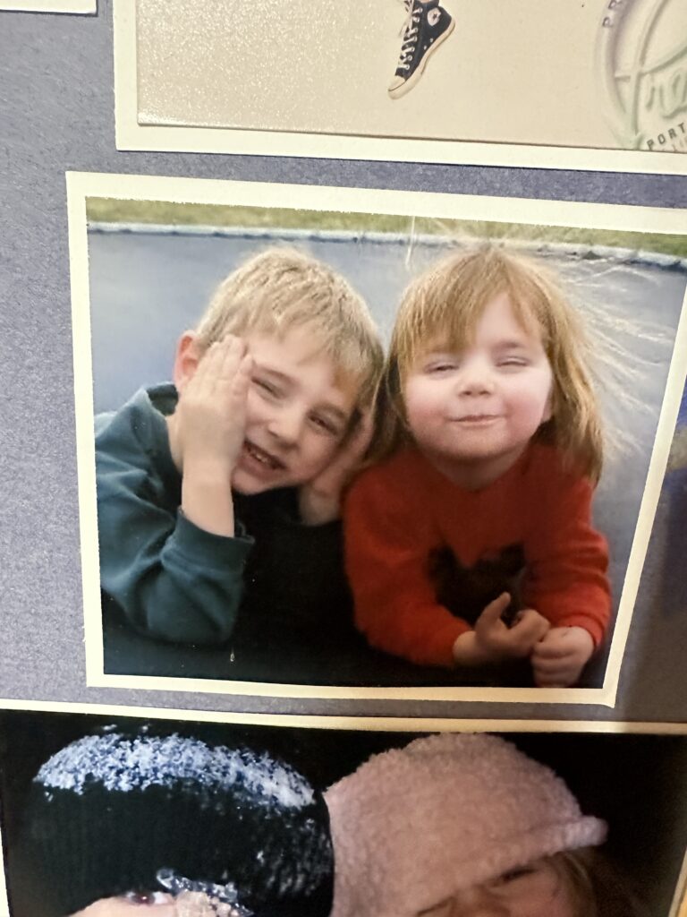 A young Elena Cousino and brother.
