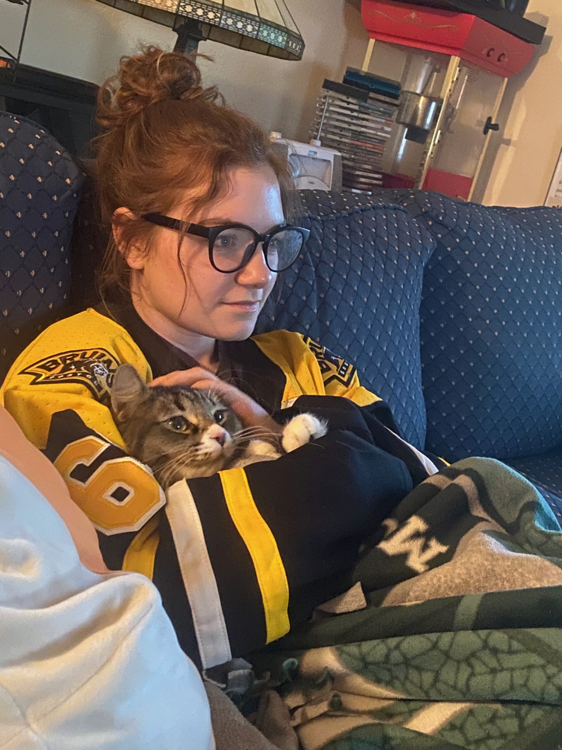 Elena Cousino and her cat, Pesto