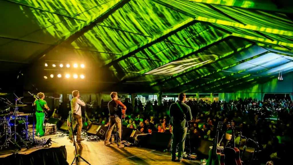 The performance stage at Michigan Irish Music Festival