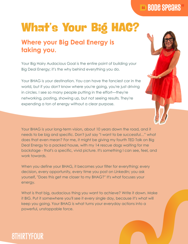 What's Your Big HAG? worksheet