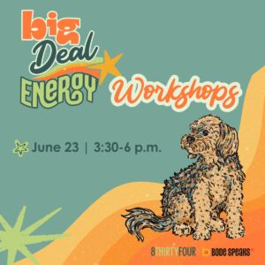 Big Deal Energy Workshops: June 23 from 3:30-6pm