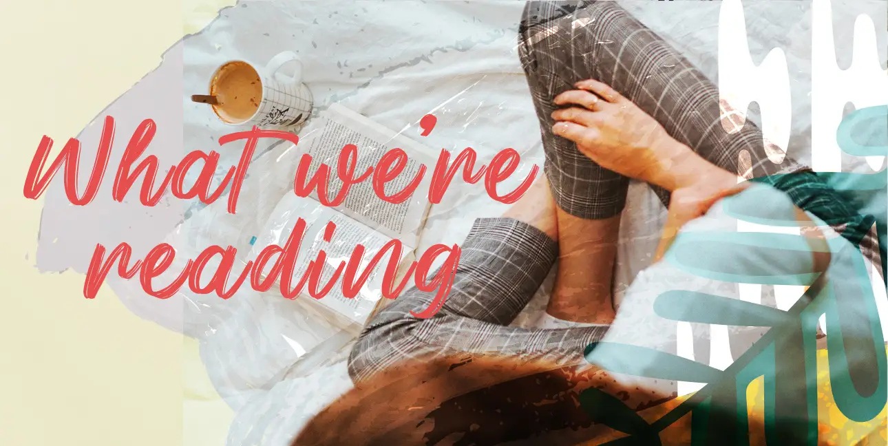 The cover image of the blog what we're reading.