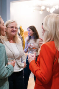 group of women talking